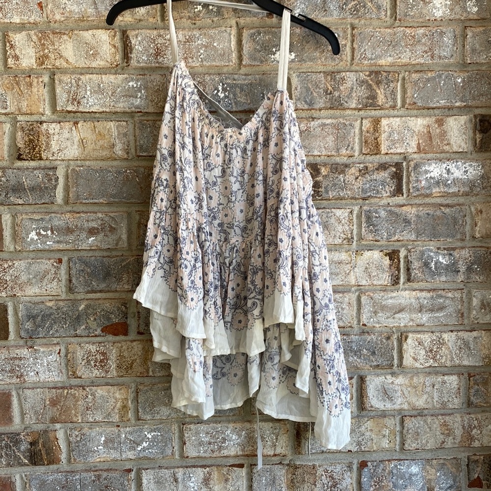 NWT Free people tank with adjustable tie straps size XS/S - Picture 2 of 4